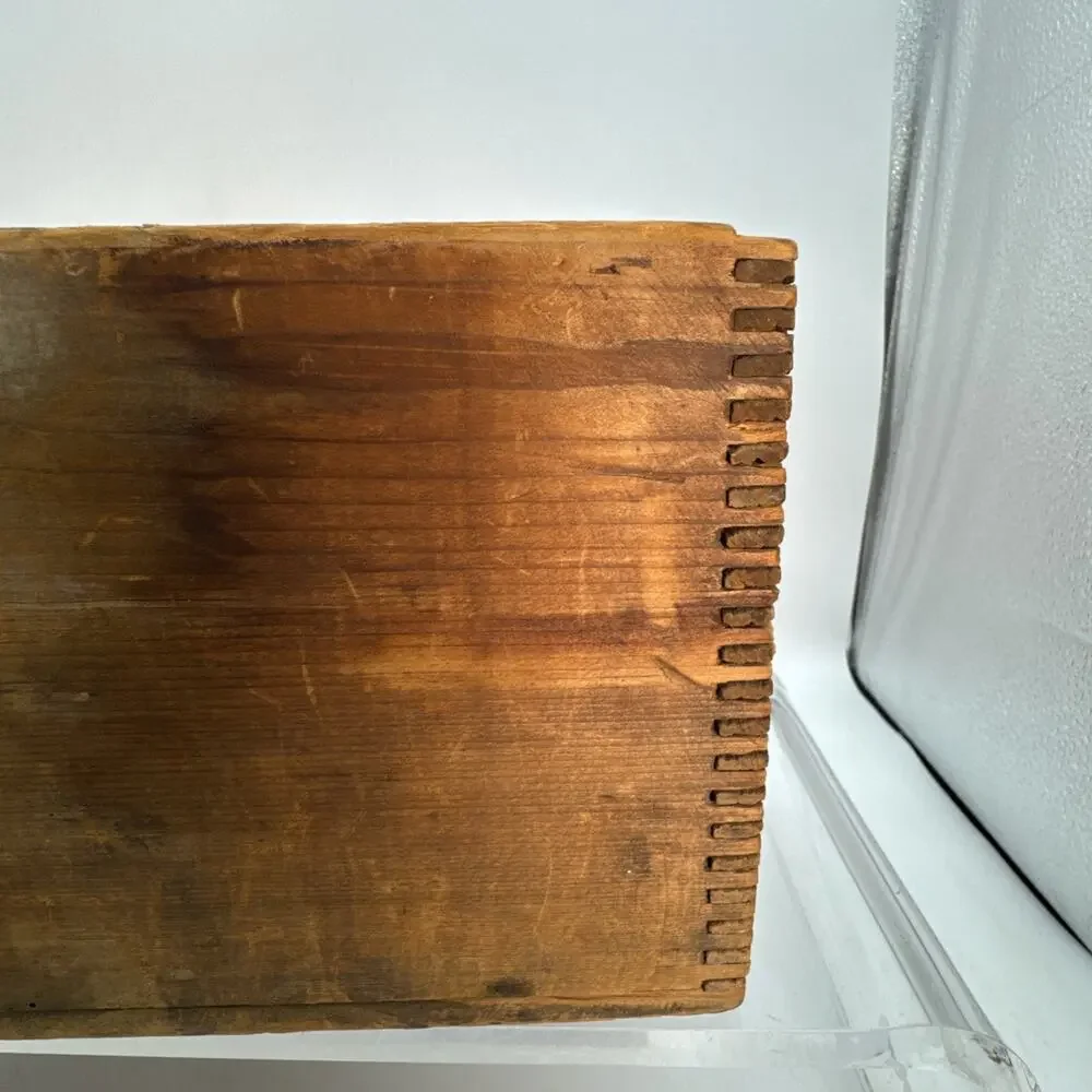 ANTIQUE FLINT’S STAR MILLS COFFEE & SPICE JG FLINT MILWAUKEE WI Wood Box